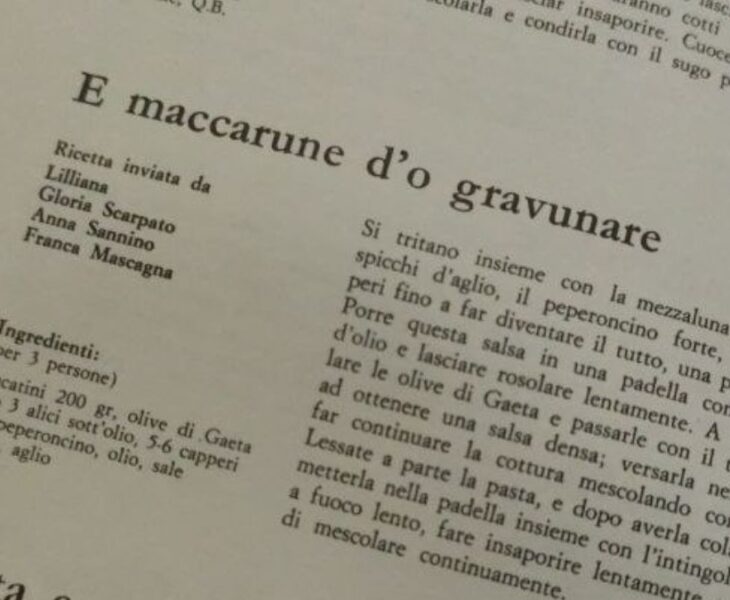 Spaghetti alla Gravunaro
