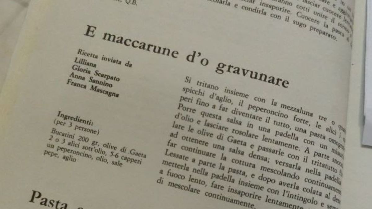 Spaghetti alla Gravunaro